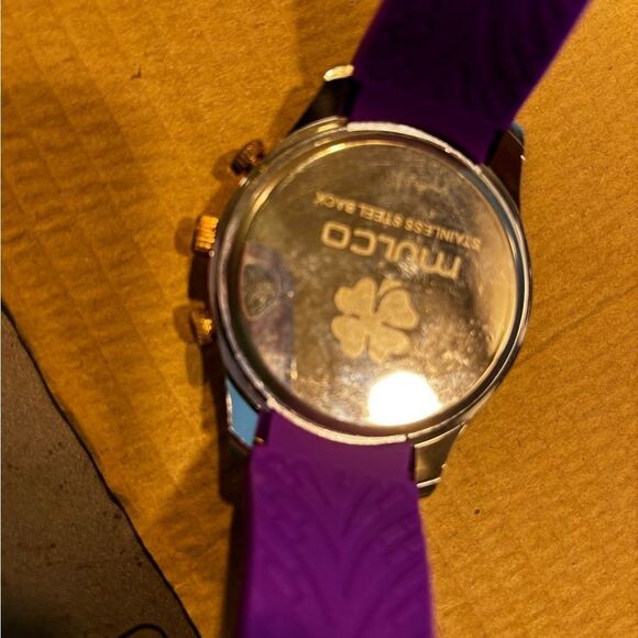 MULCo Unisex timepiece Mwatch 3D Collection A Purple Silicone Quartz Watch - Picture 7 of 7